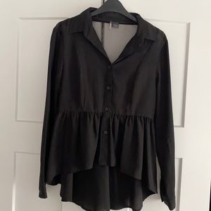Urban Outfitters Sheer black Button Down Top
